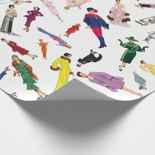  Mode Illustratie Dames Cadeaupapier (Hoek)