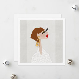 Mode-illustratie die trendy en fantastisch is feestdagenkaart