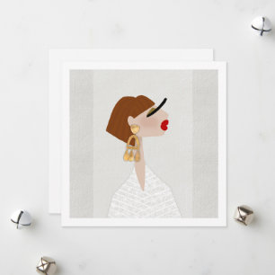 Mode-illustratie die trendy en fantastisch is feestdagenkaart
