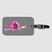 Mode illustratie figuren kunst waterverf bagagelabel (Voorkant (horizontaal))