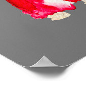 Mode illustratie figuren kunst waterverf poster (Hoek)