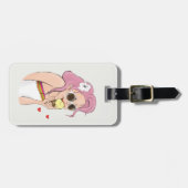 Mode Illustratie Girl Summer Holiday Beach Sun Bagagelabel (Voorkant horizontaal)