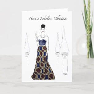 Mode Illustratie Kerstkaarten Feestdagen Kaart