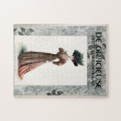  Mode Illustratie Lady Feather Pet Legpuzzel (Horizontaal)