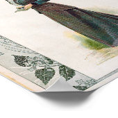  Mode Illustratie Lady Holding a Book Poster (Hoek)