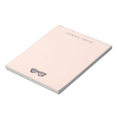 Mode Illustratie met zonnebril Notitieblok (Linkerzijde)