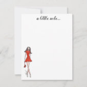 Mode illustratie notitiekaarten notitiekaartje (Voorkant)