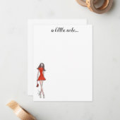 Mode illustratie notitiekaarten notitiekaartje (Voorkant / Achterkant in situ)