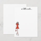 Mode illustratie notitiekaarten notitiekaartje (Voorkant / Achterkant)