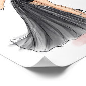 mode illustratie, schets, poster (Hoek)