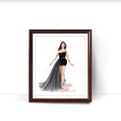 mode illustratie, schets, poster