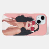 Mode Illustratie Stijlvolle vrouw met zonnebril Case-Mate iPhone Case (Achterkant (horizontaal))
