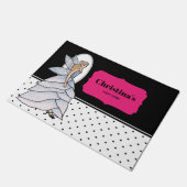 Mode-illustratie van jurk voor feeënprinses met bl deurmat (Schuin)