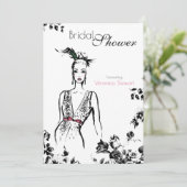 Mode Illustratie Vrijgezellenfeest Kaart (Staand voorkant)