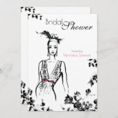 Mode Illustratie Vrijgezellenfeest Kaart (Voorkant / Achterkant)