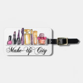 Mode Illustratie Waterverf Acrylwandklok Bagagelabel (Voorkant horizontaal)