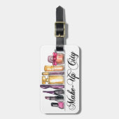 Mode Illustratie Waterverf Acrylwandklok Bagagelabel (Voorkant verticaal)