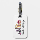 Mode Illustratie Waterverf Acrylwandklok Bagagelabel (Achterkant verticaal)