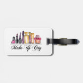 Mode Illustratie Waterverf Acrylwandklok Bagagelabel (Achterkant horizontaal)