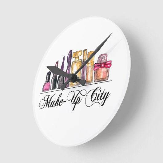 Mode Illustratie Waterverf Acrylwandklok Ronde Klok (Hoek)