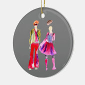 Mode illustratie waterverf boho keramisch ornament (Links)