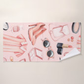 Mode illustraties. Naadloos patroon Badhanddoek (Badhanddoek)