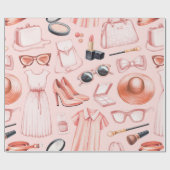 Mode illustraties. Naadloos patroon Cadeaupapier (Vlak)