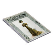  Mode illustratievrouw in Pet druiven Notitieboek (Rechterzijde)