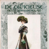  Mode illustratievrouw met suikerriet Poster