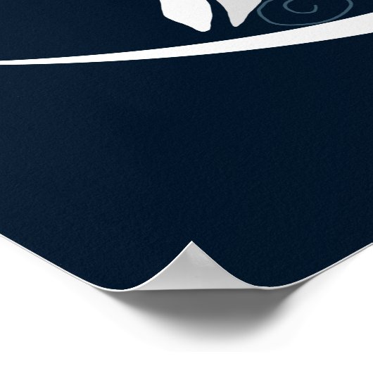 Mode illustrationart deco vrouw met maan poster (Hoek)