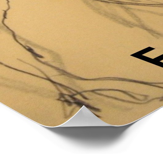 Mode in bewegende tekeningen en schetsen poster (Hoek)