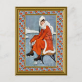 Mode in het skioord briefkaart (Voorkant)