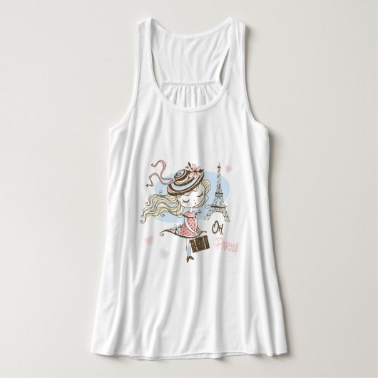 Mode in Parijs Tanktop (Design voorkant)