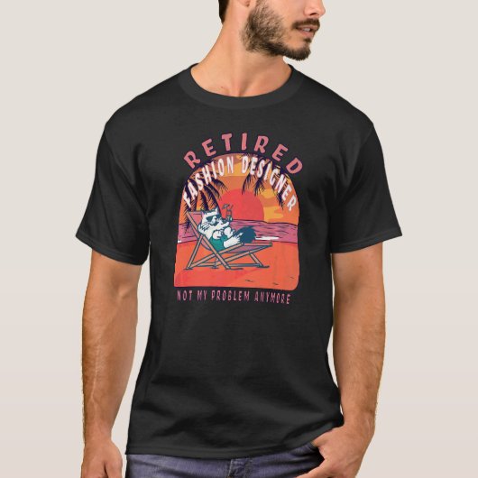 Mode in ruste Ontwerper pensionering T-shirt (Voorkant)