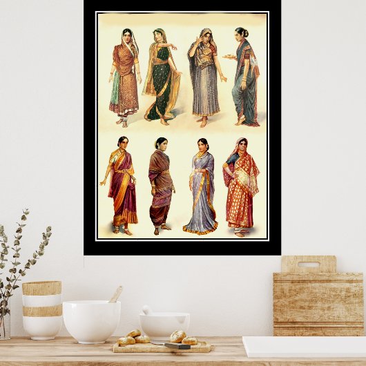 Mode India Vintage Poster (Keuken)