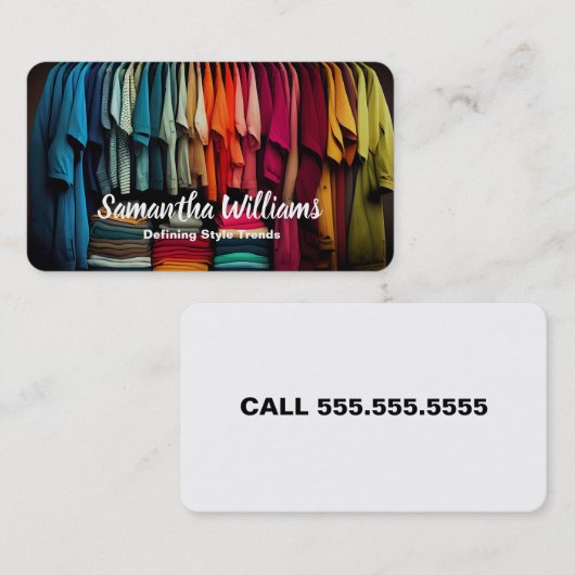 Mode-industrie Visitekaartje (Voorkant / Achterkant)