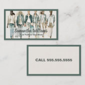 Mode-industrie Visitekaartje (Voorkant / Achterkant)