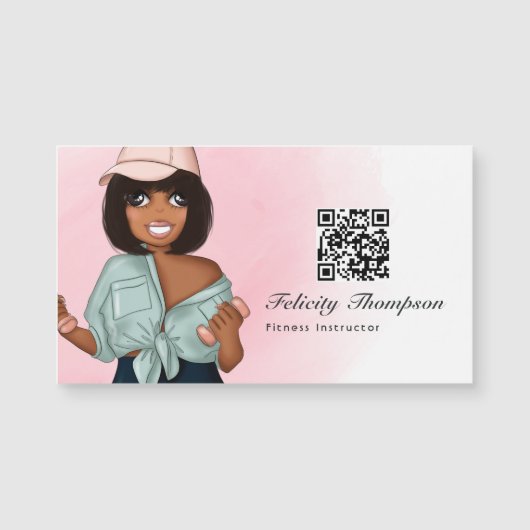 Mode instructrice fitness vrouw (Voorkant)