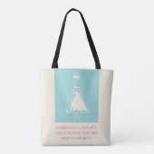 Mode is een taal tote bag (Achterkant)