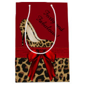 Mode Jaguar Stilettos Custom Gift Bag Medium Cadeauzakje (Voorkant)