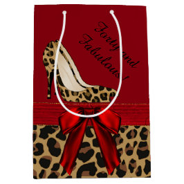 Mode Jaguar Stilettos Custom Gift Bag Medium Cadeauzakje