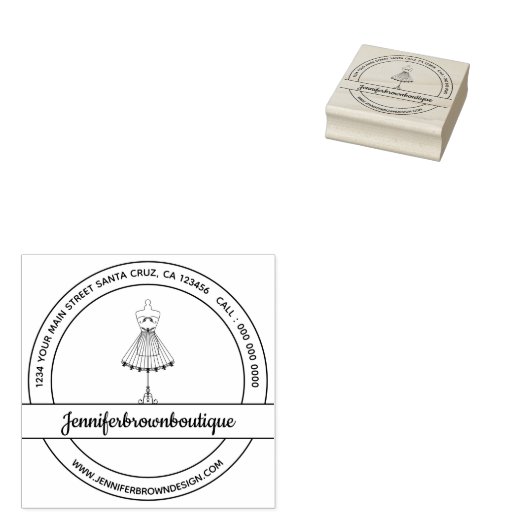 Mode Jurk Pop Mannequin Naaien Rubberstempel (Gestempeld)