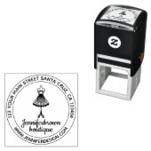 Mode Jurk Pop Simpele Kleermaker Logo Zelfinktende Stempel (In situ)