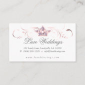 Mode juwelen bruiloft Elegant Crown Glitter Bus Visitekaartje (Achterkant)