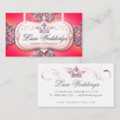 Mode juwelen bruiloft Elegant Crown Glitter Bus Visitekaartje (Voorkant / Achterkant)