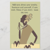 Mode Juwelen Model Moderne Vrouw Kralen Flyer (Achterkant)