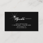 Mode juwelen Visitekaartjes Leaf Swirl Silver (Achterkant)