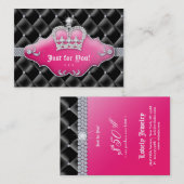 Mode juwelier Cadeaubon Tufted Satin Blac Kortingskaartje (Voorkant / Achterkant)