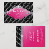 Mode juwelier Cadeaubon Tufted Satin Pink Kortingskaartje (Voorkant / Achterkant)
