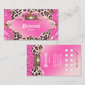 Mode juwelier Loyalty Card Leopard Lace Pink (Voorkant / Achterkant)